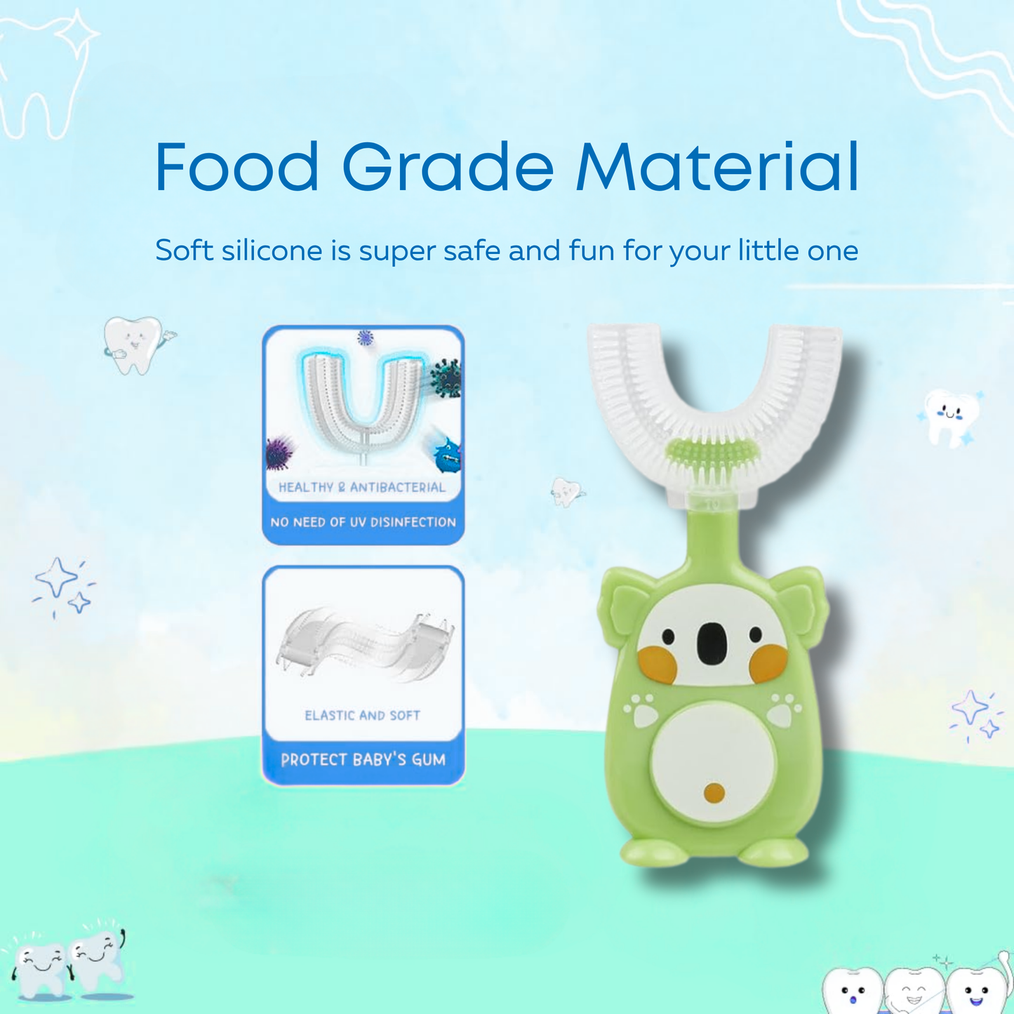 Bebek® U-Shaped Silicone Toothbrush (Copy) Bebek Egypt