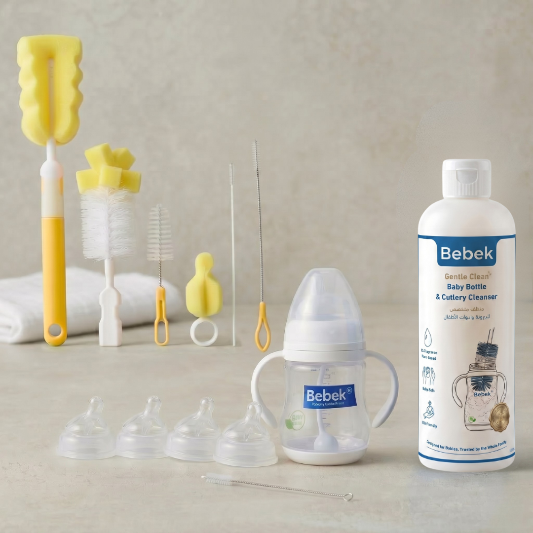 Bebek Grow With Me Bundle | Complete 2-Year Baby Feeding & Cleaning Set Bebek Egypt