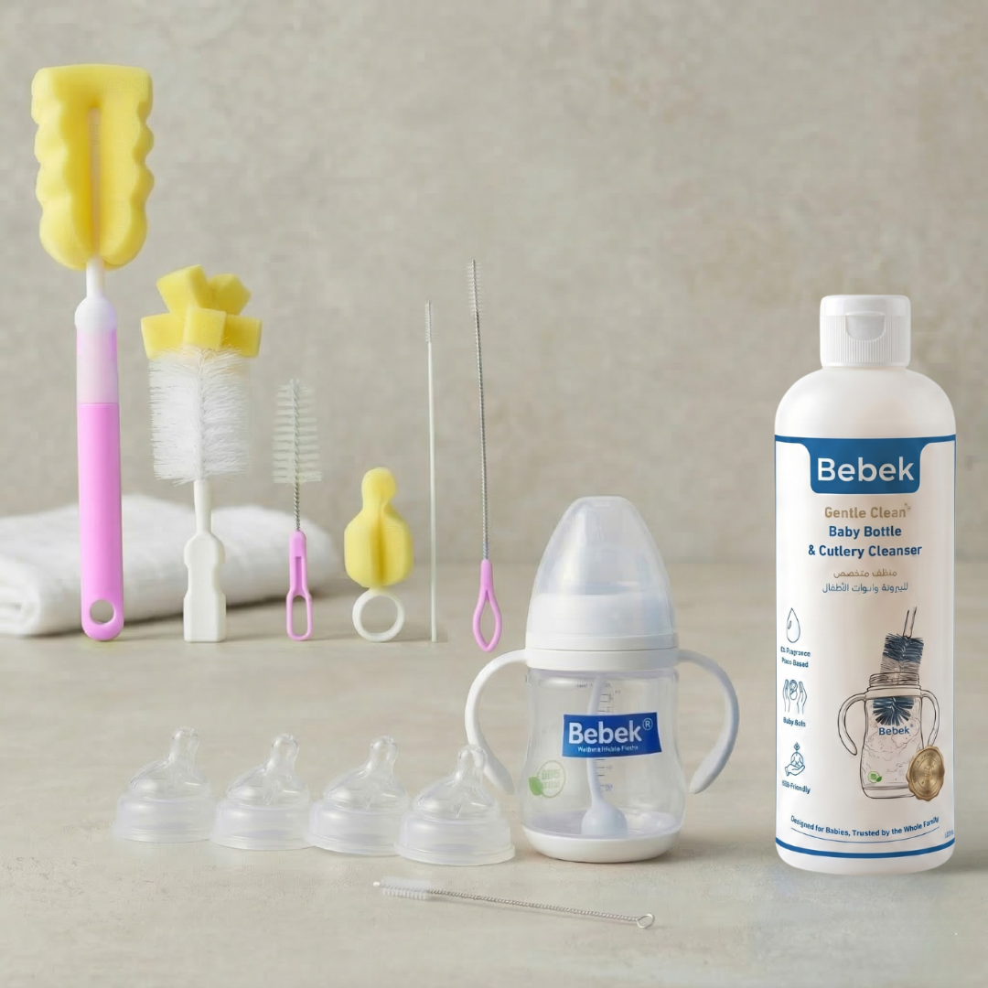 Bebek Grow With Me Bundle | Complete 2-Year Baby Feeding & Cleaning Set Bebek Egypt