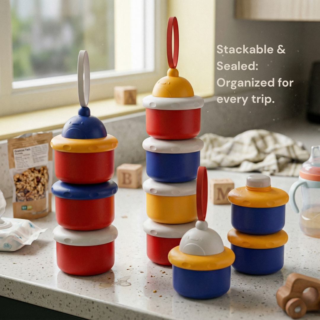 Bebek® Multi-Layer Smart Container + Gift (Soft Silicone Spoon) Bebek Egypt