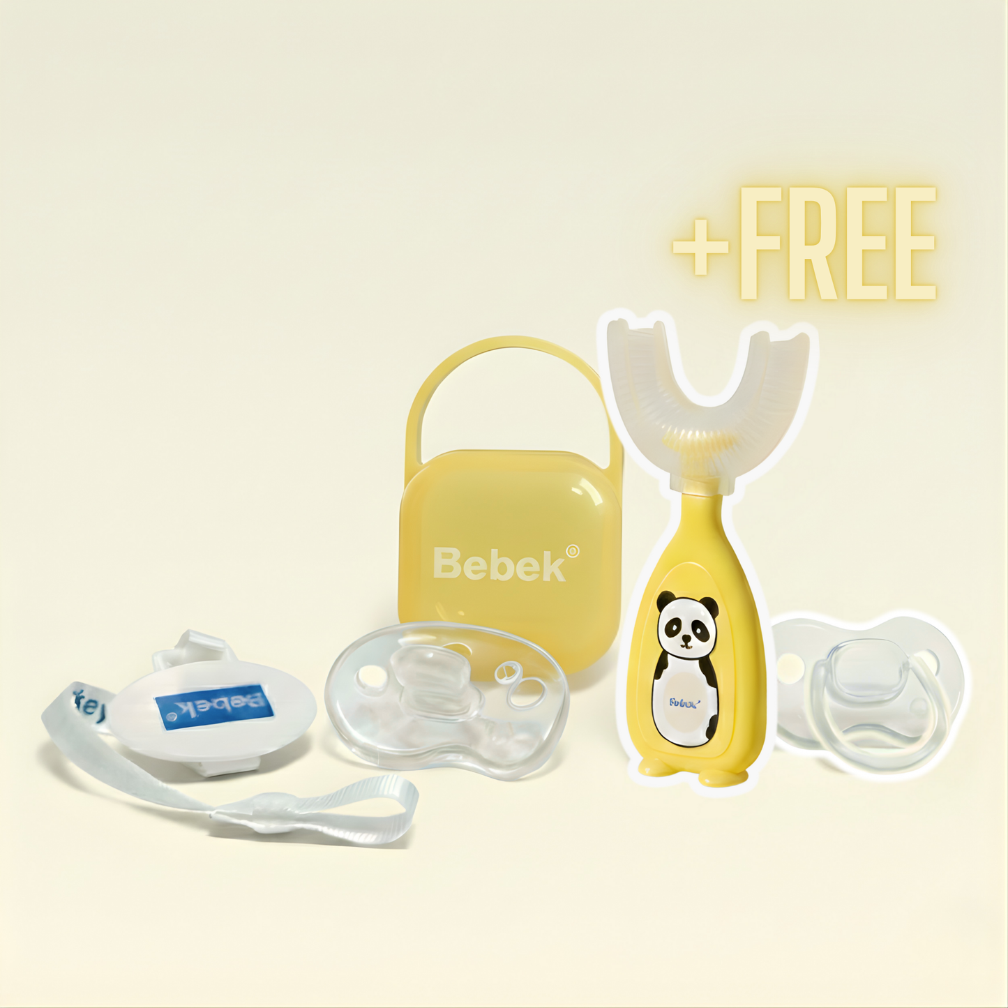 Bebek® Calming Companion - Baby Pacifier with Clip and Case + FREE Bebek® Toothbrush + FREE Bebek® Silicone Pacifier Bebek Egypt