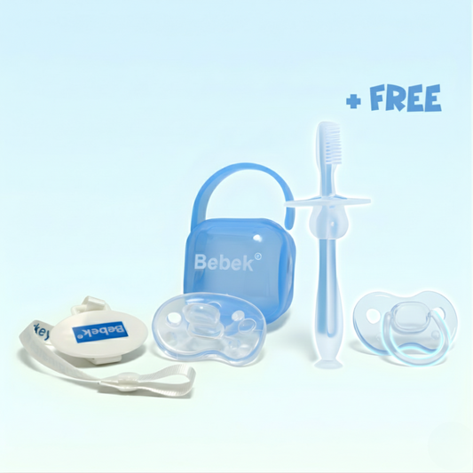 Bebek® Calming Companion - Baby Pacifier with Clip and Case + FREE Bebek® Toothbrush + FREE Bebek® Silicone Pacifier Bebek Egypt