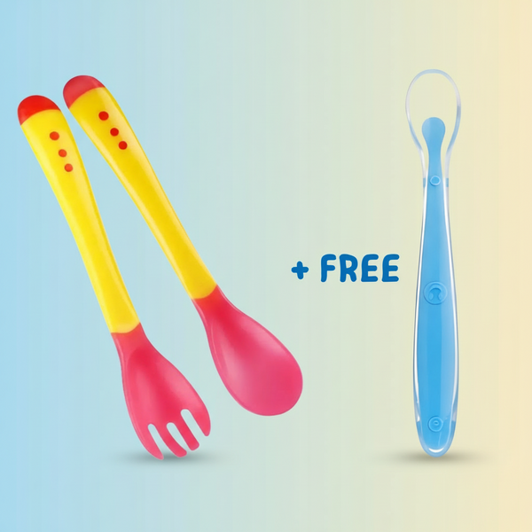 Bebek® Heat Sensitive Baby Spoon & Fork Bebek Egypt
